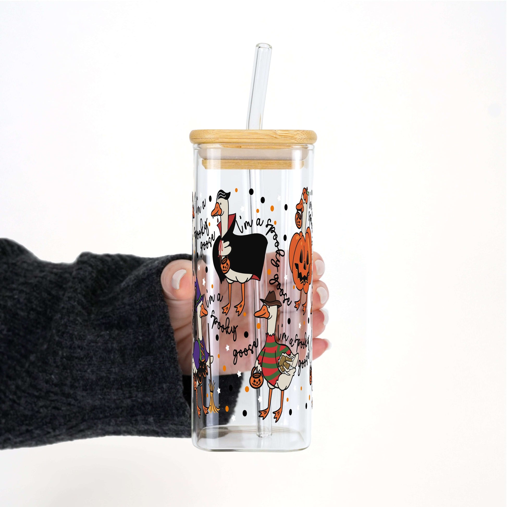 Spooky Goose Cup With Lid and Straw from Sip Sip Hooray – Tumblers