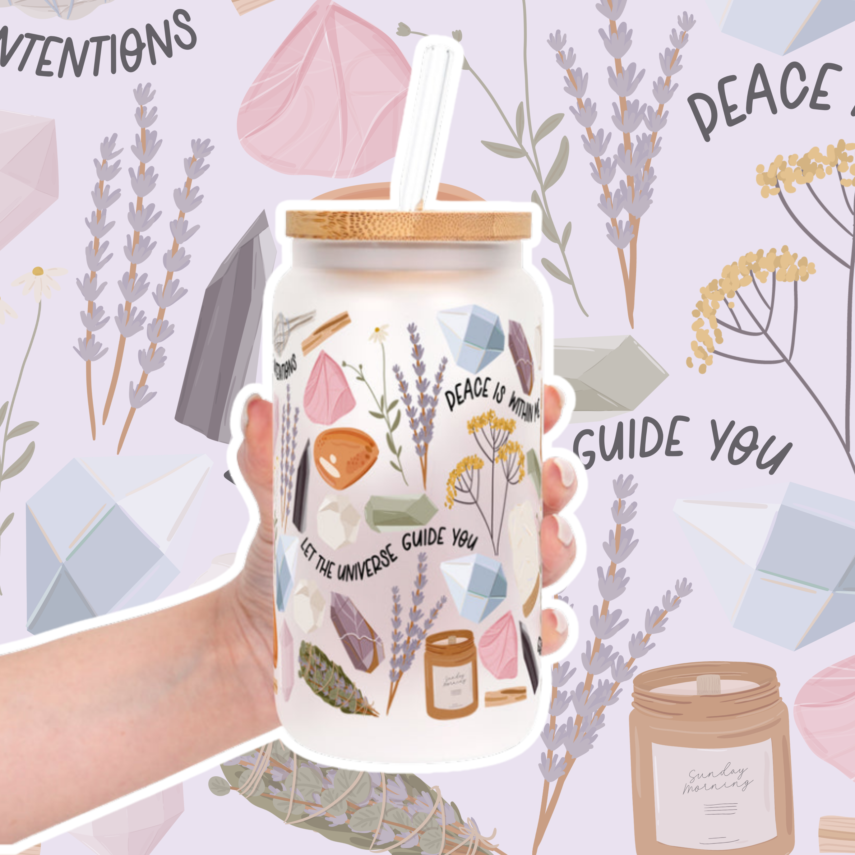 Daily Intentions Cup With Lid & Straw