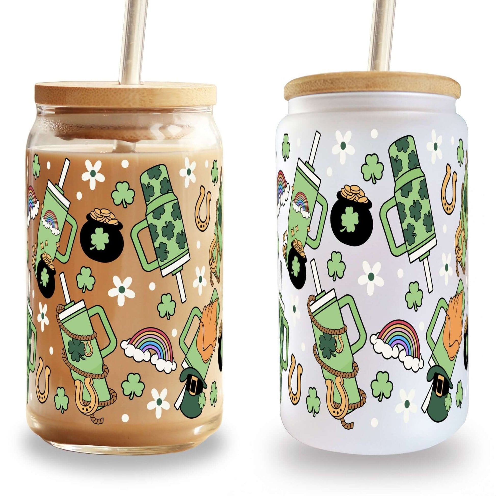 St Patrick's Day Inspired Cup With Lid and Straw from Sip Sip Hooray – Drinkware