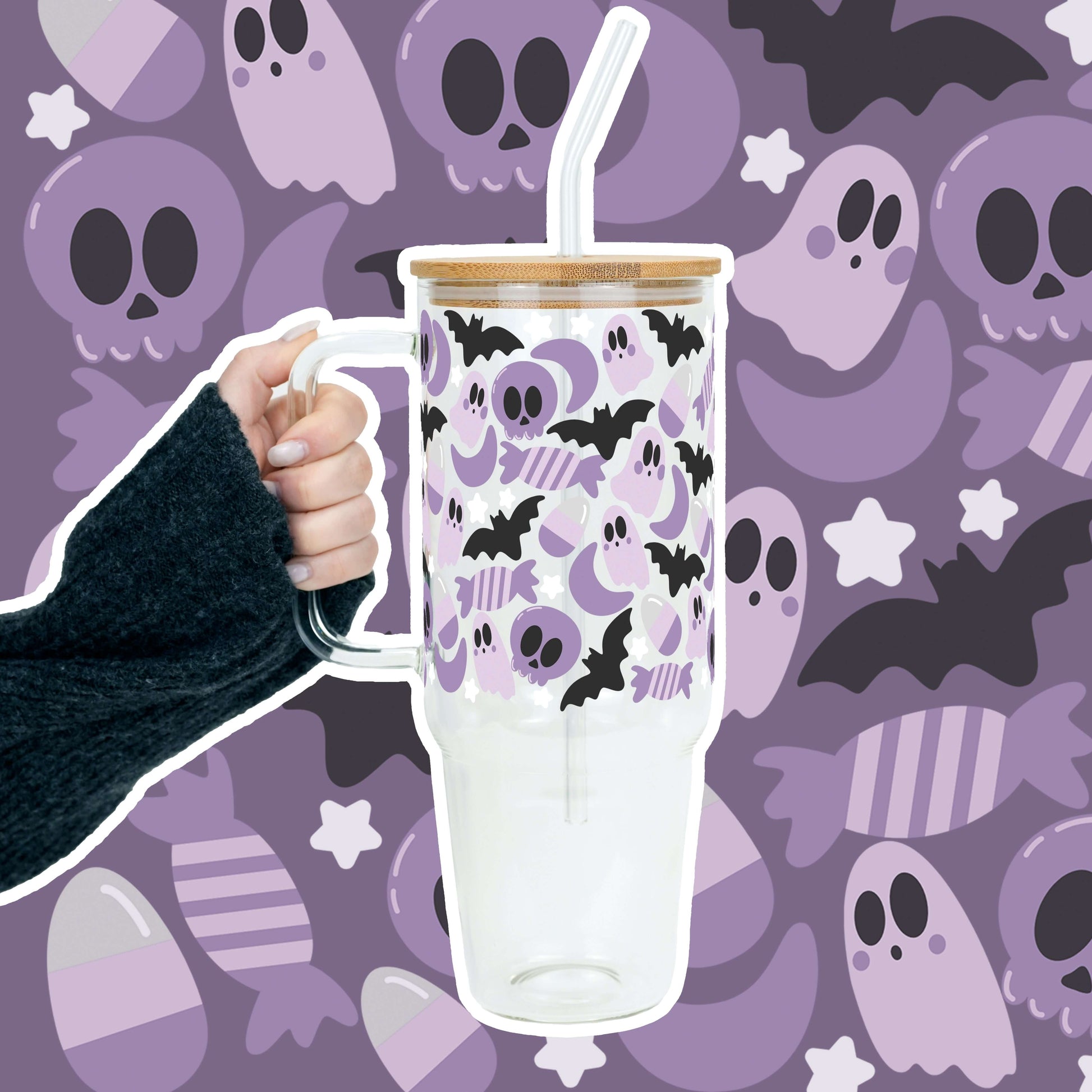 Sweet & Spooky 40oz Tumbler with Lid and Straw from Sip Sip Hooray – Tumblers