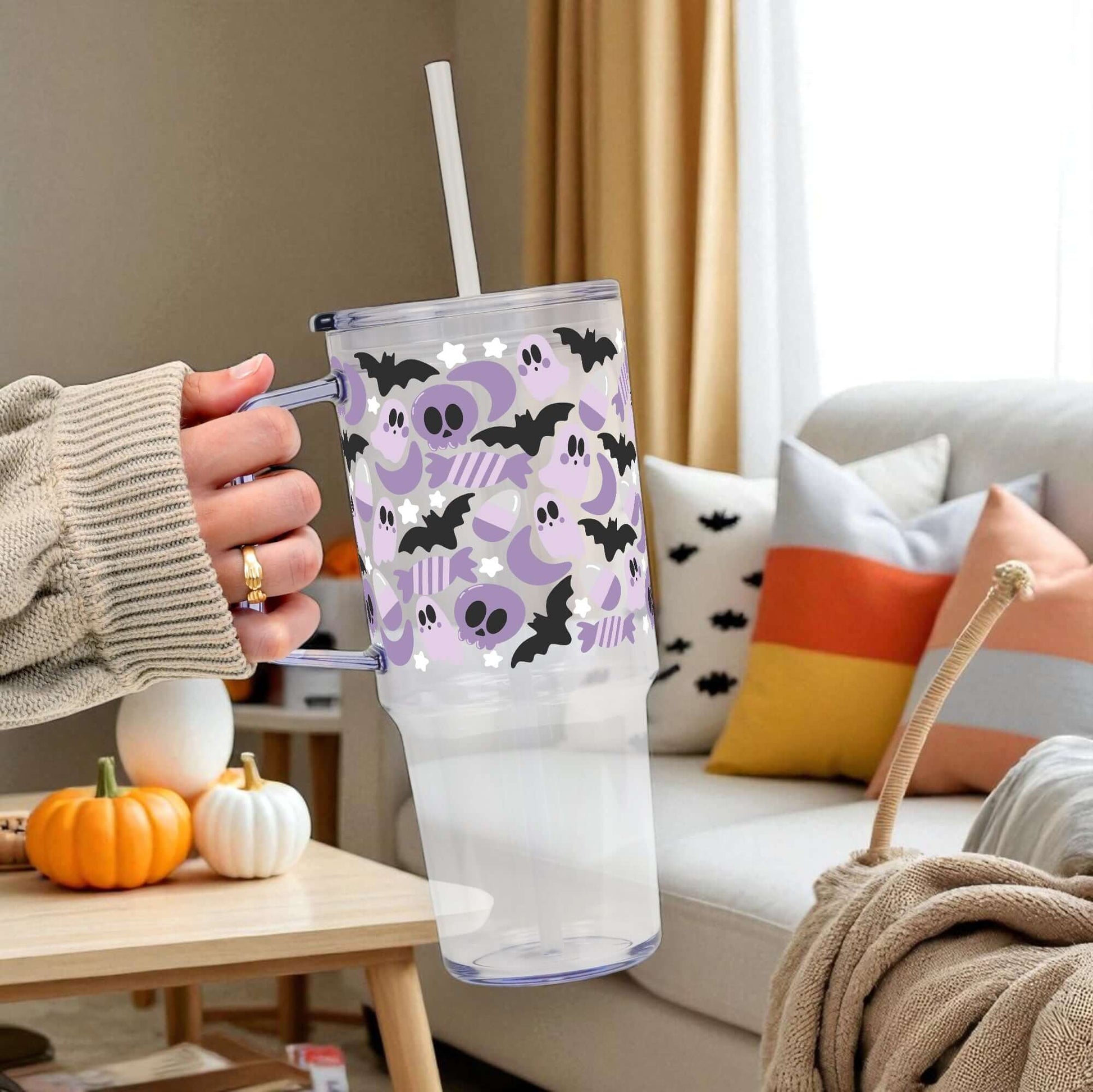 Sweet & Spooky 40oz Tumbler with Lid and Straw from Sip Sip Hooray – Tumblers