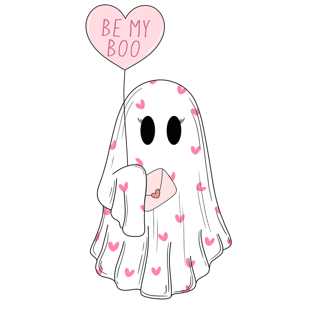 Be My Boo Ghostie Glass Cup, Mug & Tumbler with Lid and Straw