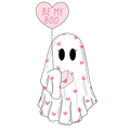 Be My Boo Ghostie Glass Cup, Mug & Tumbler with Lid and Straw