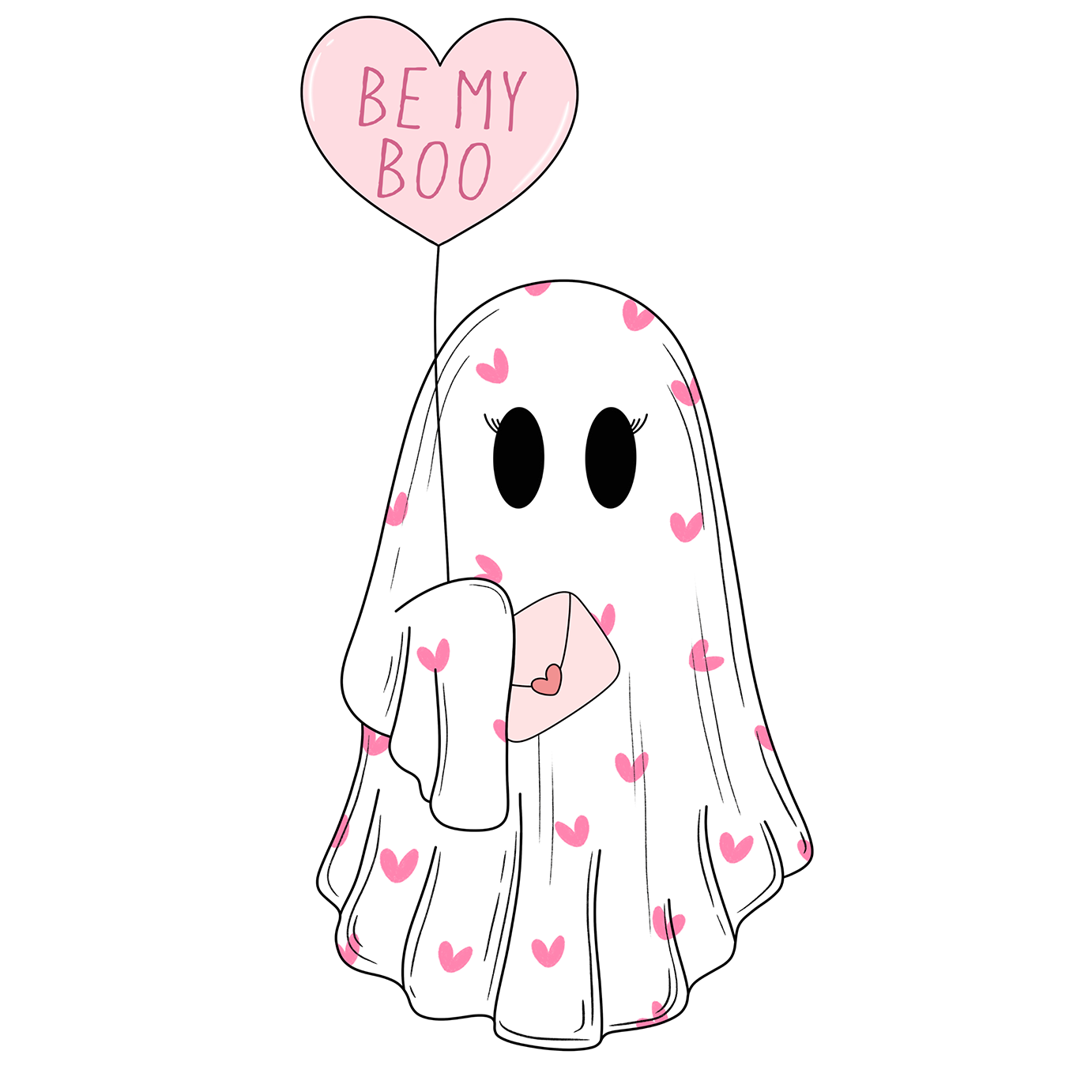 Be My Boo Ghostie Glass Cup, Mug & Tumbler with Lid and Straw