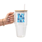 In My Boy Mom Era Glass Cup, Mug & Tumbler with Lid and Straw