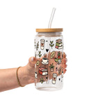 Bookish Book Lover Glass Cup, Mug & Tumbler with Lid and Straw