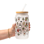 Bookish Book Lover Glass Cup, Mug & Tumbler with Lid and Straw
