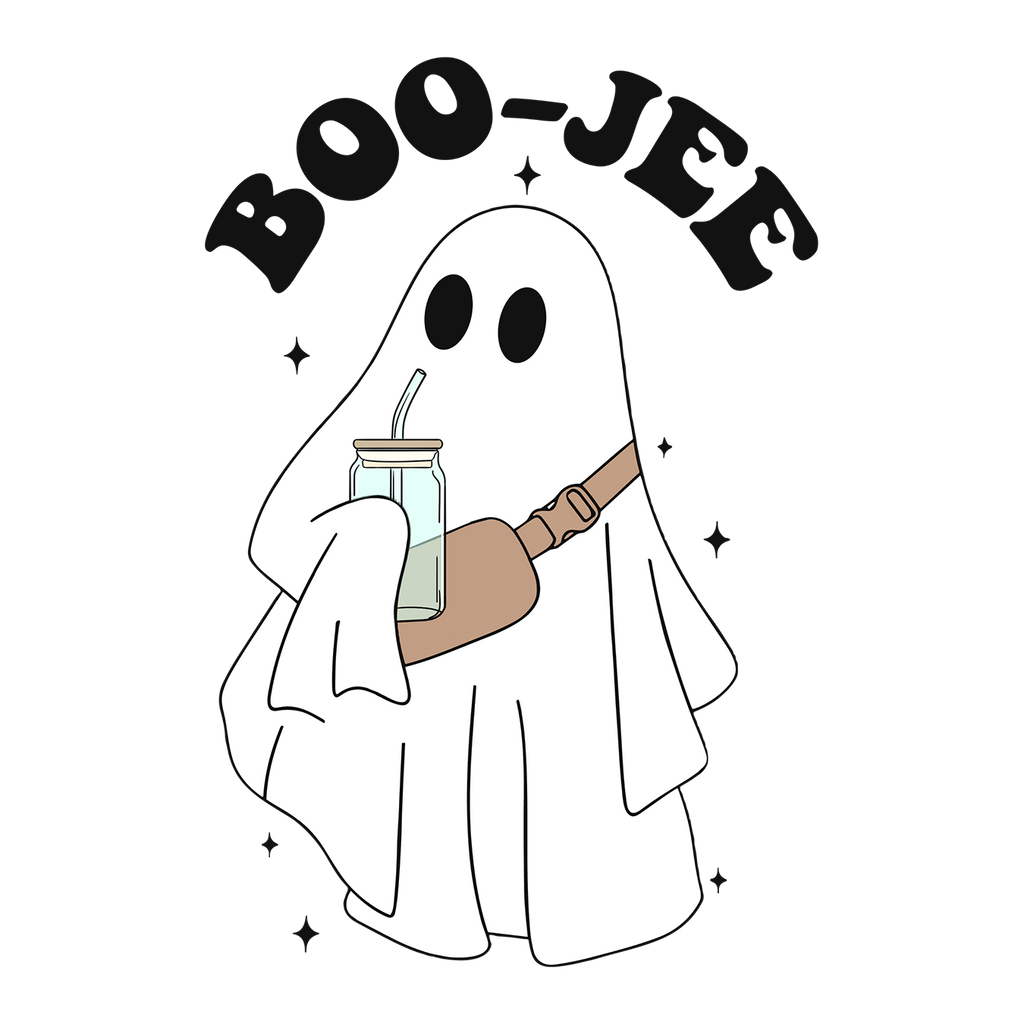 Boo Jee Halloween Glass Cup, Mug & Tumbler with Lid and Straw