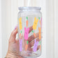 Bunnies and Carrots 16oz Acrylic Plastic Cup with Clear Lid