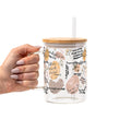 Christian Bible Verse Glass Cup, Mug & Tumbler with Lid and Straw