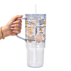 Christian Bible Verse Glass Cup, Mug & Tumbler with Lid and Straw