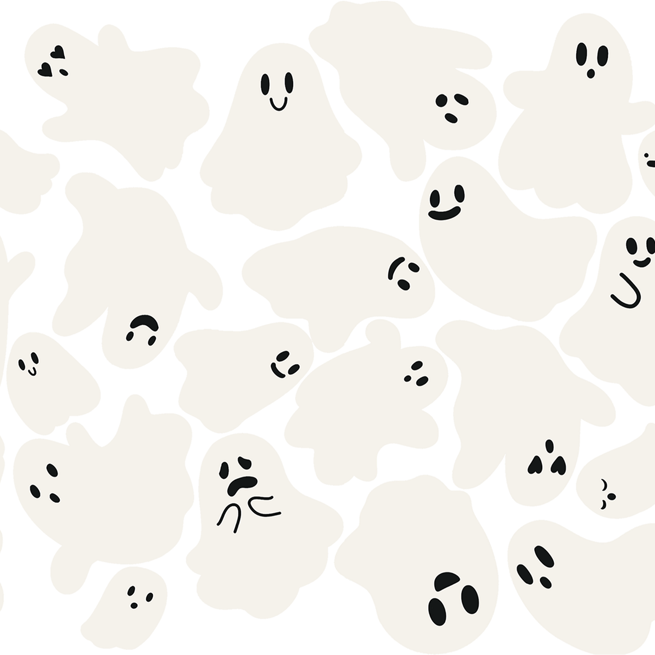 Classic Ghosties Glass Cup, Mug & Tumbler with Lid and Straw