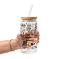 Daily Reminders Affirmations Glass Cup, Mug & Tumbler with Lid and Straw