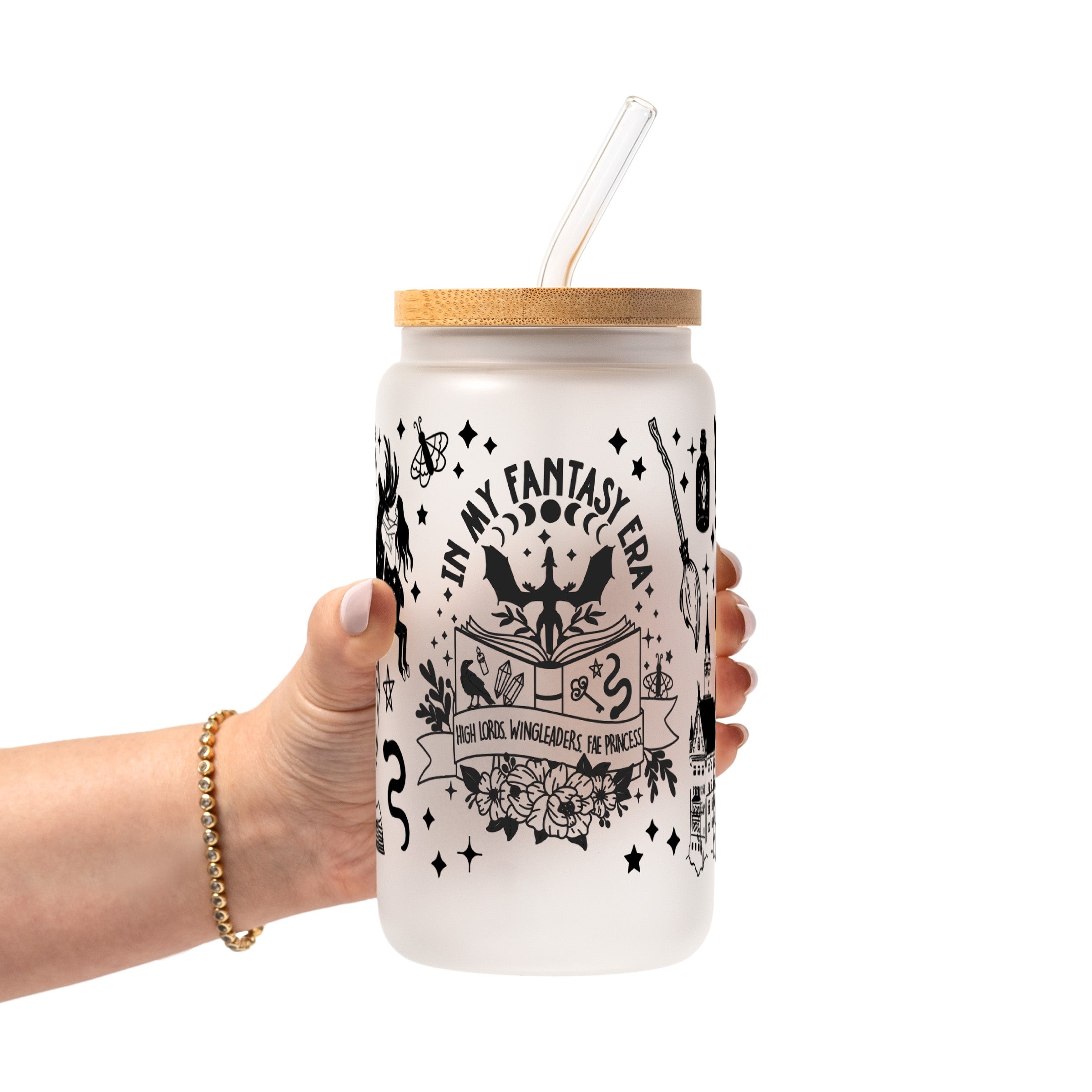 In My Fantasy Era Glass Cup, Mug & Tumbler with Lid and Straw
