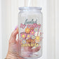 Fueled By Coffee and Anxiety 16oz Acrylic Plastic Cup with Clear Lid