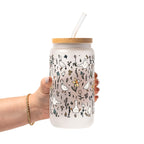 Cottage Garden Geese Glass Cup, Mug & Tumbler with Lid and Straw