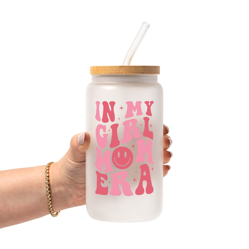 In My Girl Mom Era Glass Cup, Mug & Tumbler with Lid and Straw
