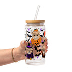 Highland Horror Glass Cup, Mug & Tumbler with Lid and Straw