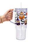 Highland Horror Glass Cup, Mug & Tumbler with Lid and Straw