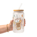Emotional Support Jenna Bestie Glass Cup, Mug & Tumbler with Lid and Straw