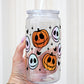 Jack Skellington Inspired Pumpkins Nightmare Before Christmas 16oz Acrylic Plastic Cup with Clear Lid