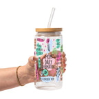 Mom Daily Affirmations Glass Cup, Mug & Tumbler with Lid and Straw