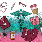 Sips & Scrubs Medical Glass Cup, Mug & Tumbler with Lid and Straw