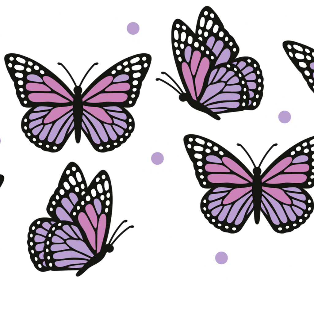 Butterfly Daisy Glass Cup, Mug & Tumbler with Lid and Straw