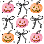 Halloween Coquette Pumpkins Glass Cup, Mug & Tumbler with Lid and Straw