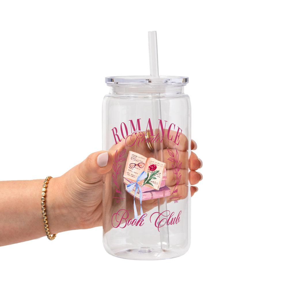The Romance Reader Book Club 16oz Acrylic Plastic Cup