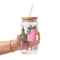 Tis The Season Christmas Glass Cup, Mug & Tumbler with Lid and Straw