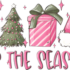 Tis The Season Christmas Glass Cup, Mug & Tumbler with Lid and Straw