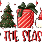 Tis The Season Christmas Glass Cup, Mug & Tumbler with Lid and Straw