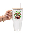 St Patrick's Day Collection Glass Cup, Mug & Tumbler with Lid and Straw