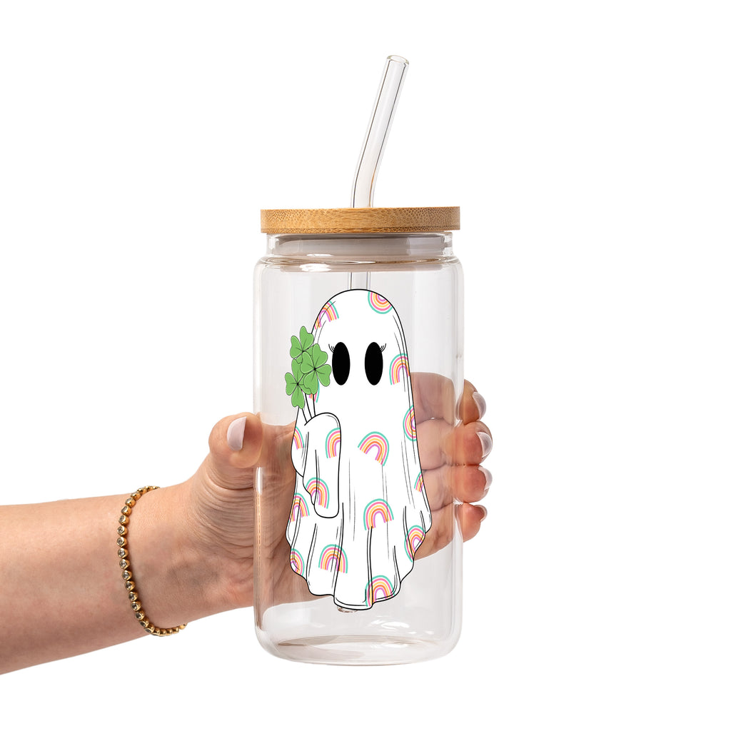 St Patricks Day Collection Glass Cup, Mug & Tumbler with Lid and Straw