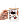 Spooky Goose Glass Cup, Mug & Tumbler with Lid and Straw