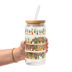 Succulent Lover Glass Cup, Mug & Tumbler with Lid and Straw