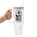 The Reader Glass Cup, Mug & Tumbler with Lid and Straw