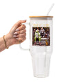 Thug Life Christmas Glass Cup, Mug & Tumbler with Lid and Straw