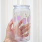Purple Tulip 16oz Acrylic Plastic Cup with Clear Lid