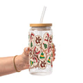 Christmas Cookies Glass Cup, Mug & Tumbler with Lid and Straw