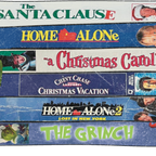Christmas Movies Glass Cup, Mug & Tumbler with Lid and Straw