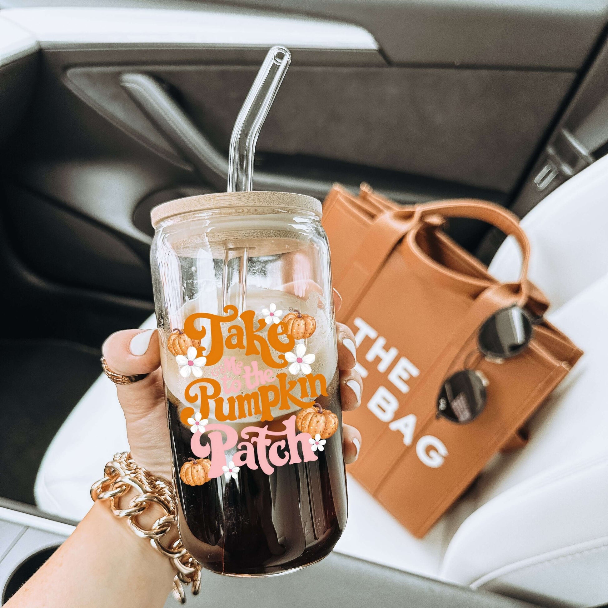 Take Me To The Pumpkin Patch Cup With Lid and Straw from Sip Sip Hooray – Coffee & Tea Cups