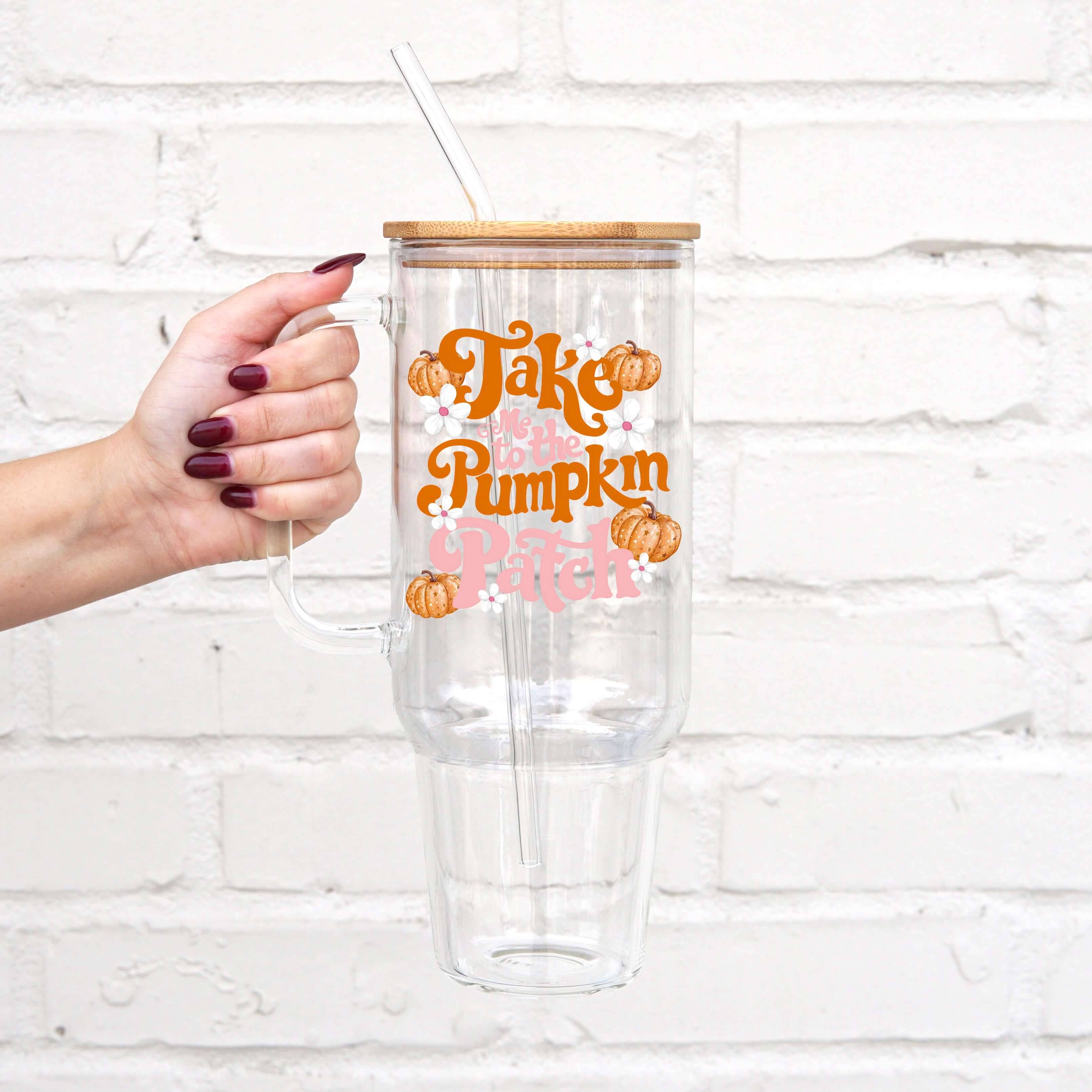 Take Me To The Pumpkin Patch Tumbler With Lid and Straw