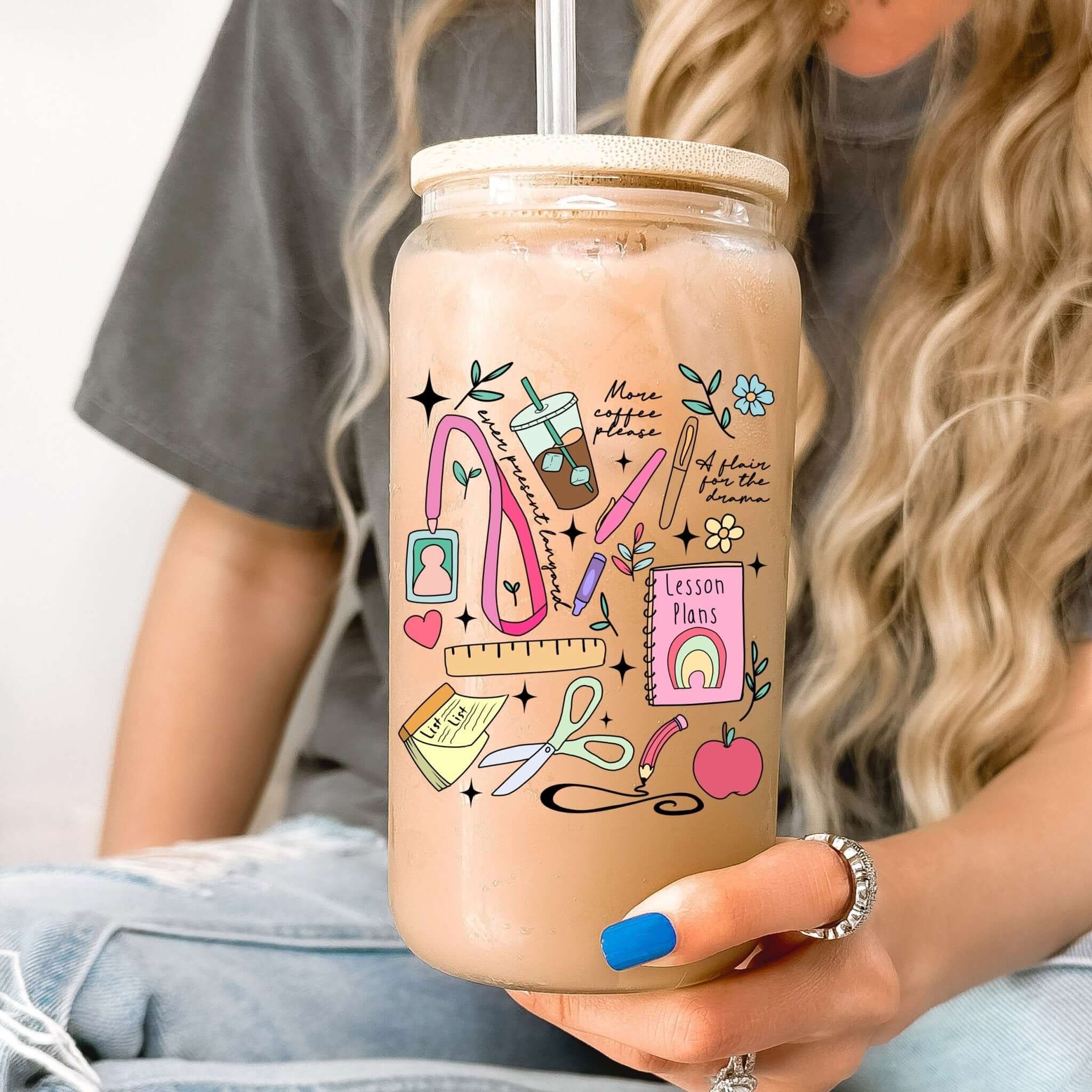 Teacher Essentials Cup With Lid and Straw