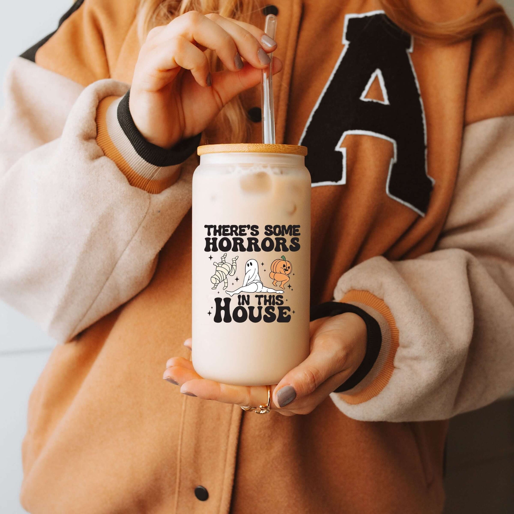 There's Some Horrors In This House Cup With Lid and Straw from Sip Sip Hooray – Beer Glasses