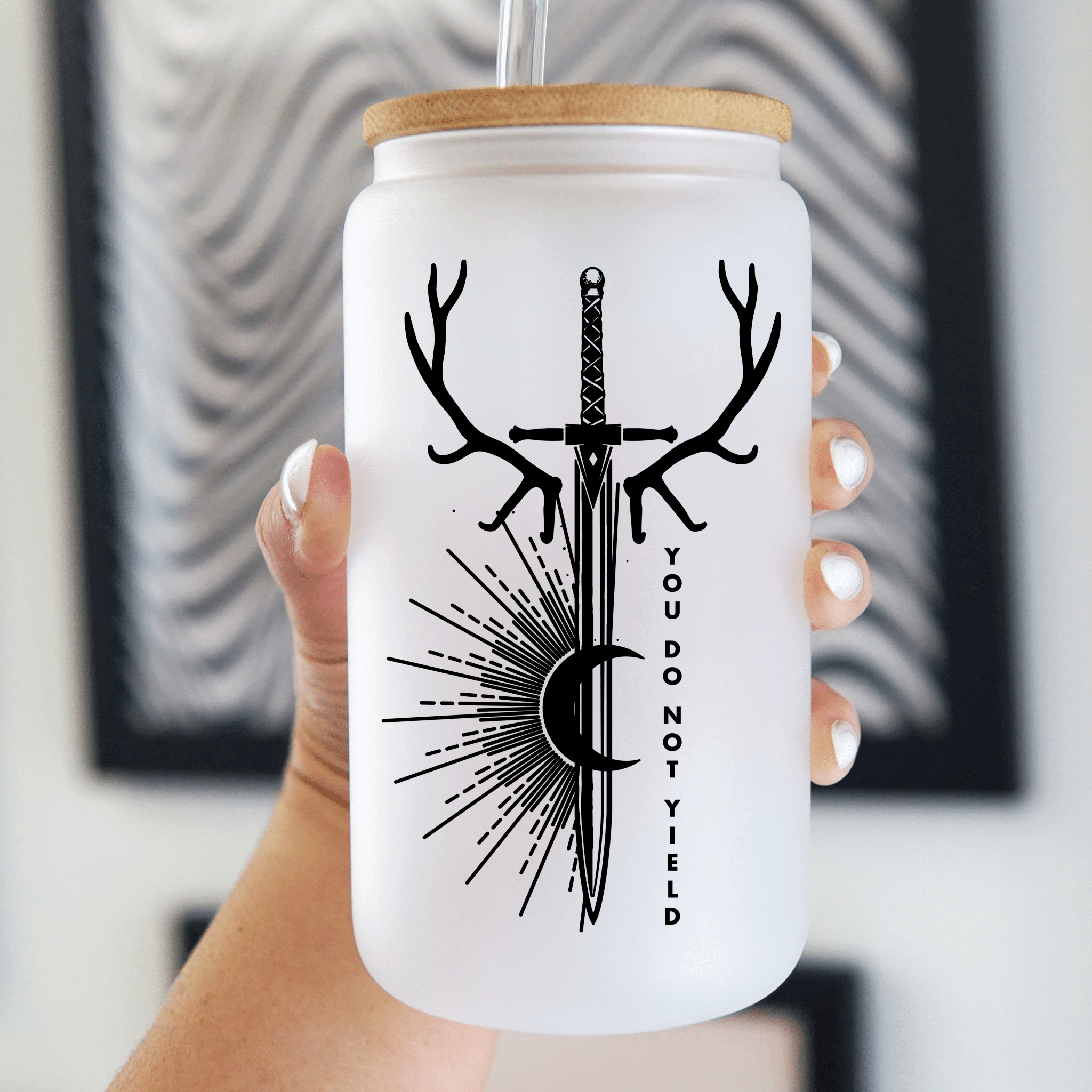 Throne of Glass Inspired Fan Art Cup With Lid and Straw