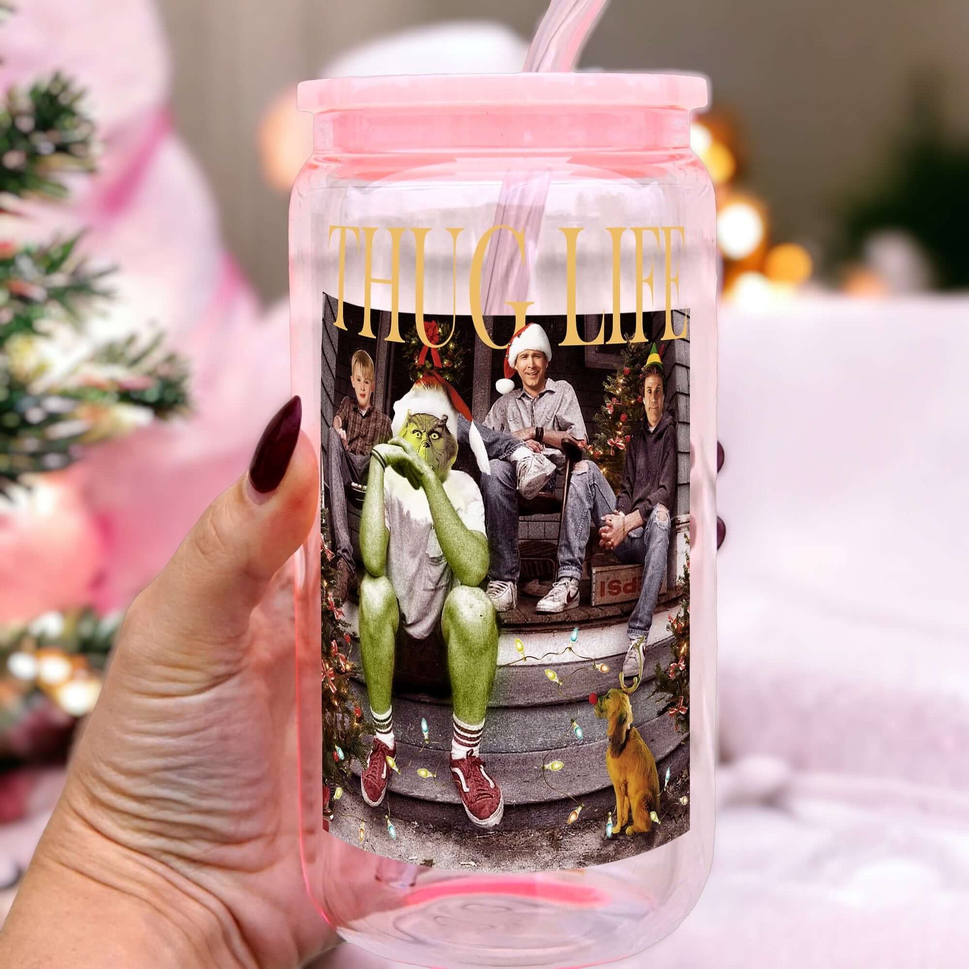 Thug Life Christmas Cup With Lid and Straw from Sip Sip Hooray – Tumblers