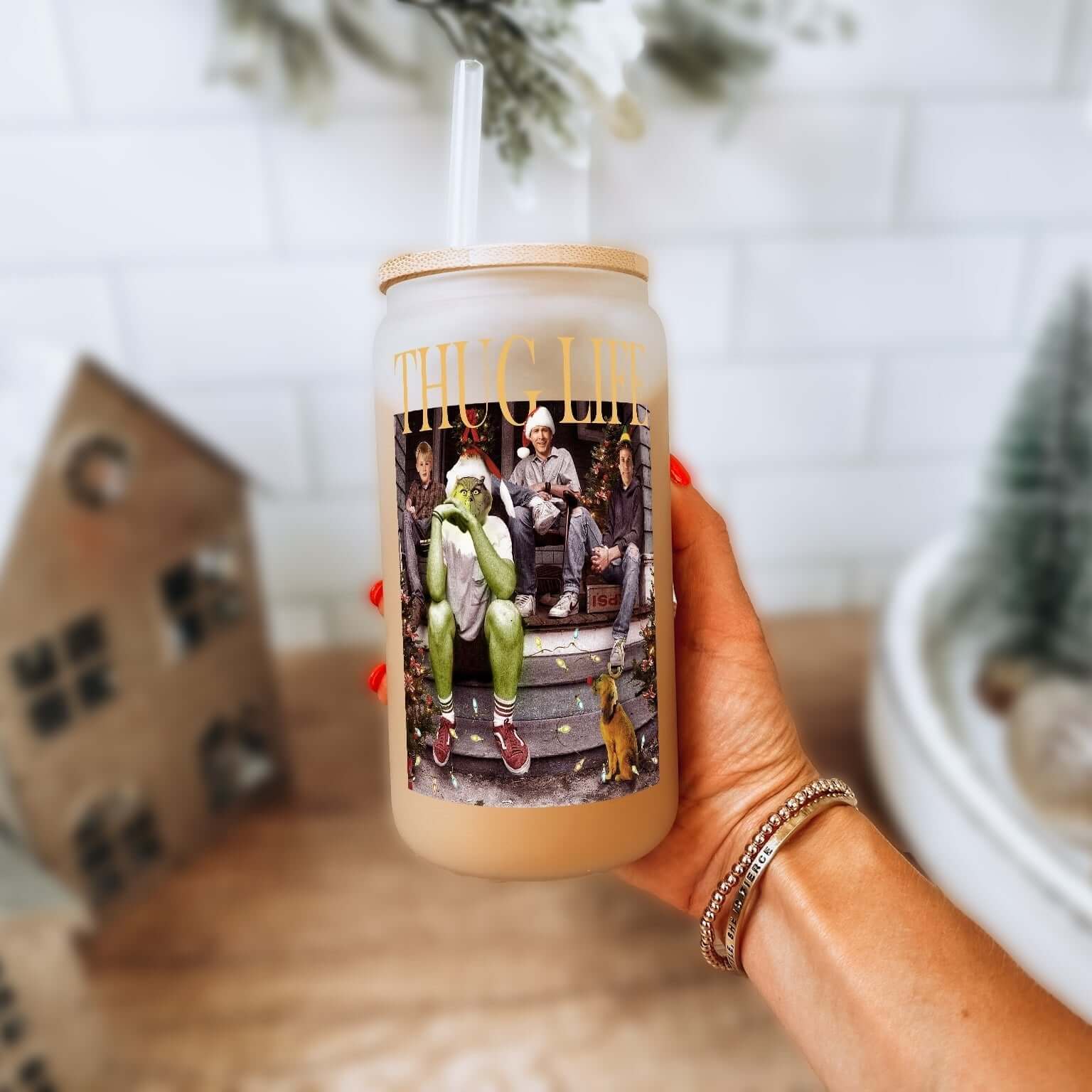 Thug Life Christmas Cup With Lid and Straw from Sip Sip Hooray – Tumblers