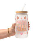 Mama Glass Cup, Mug & Tumbler with Lid and Straw